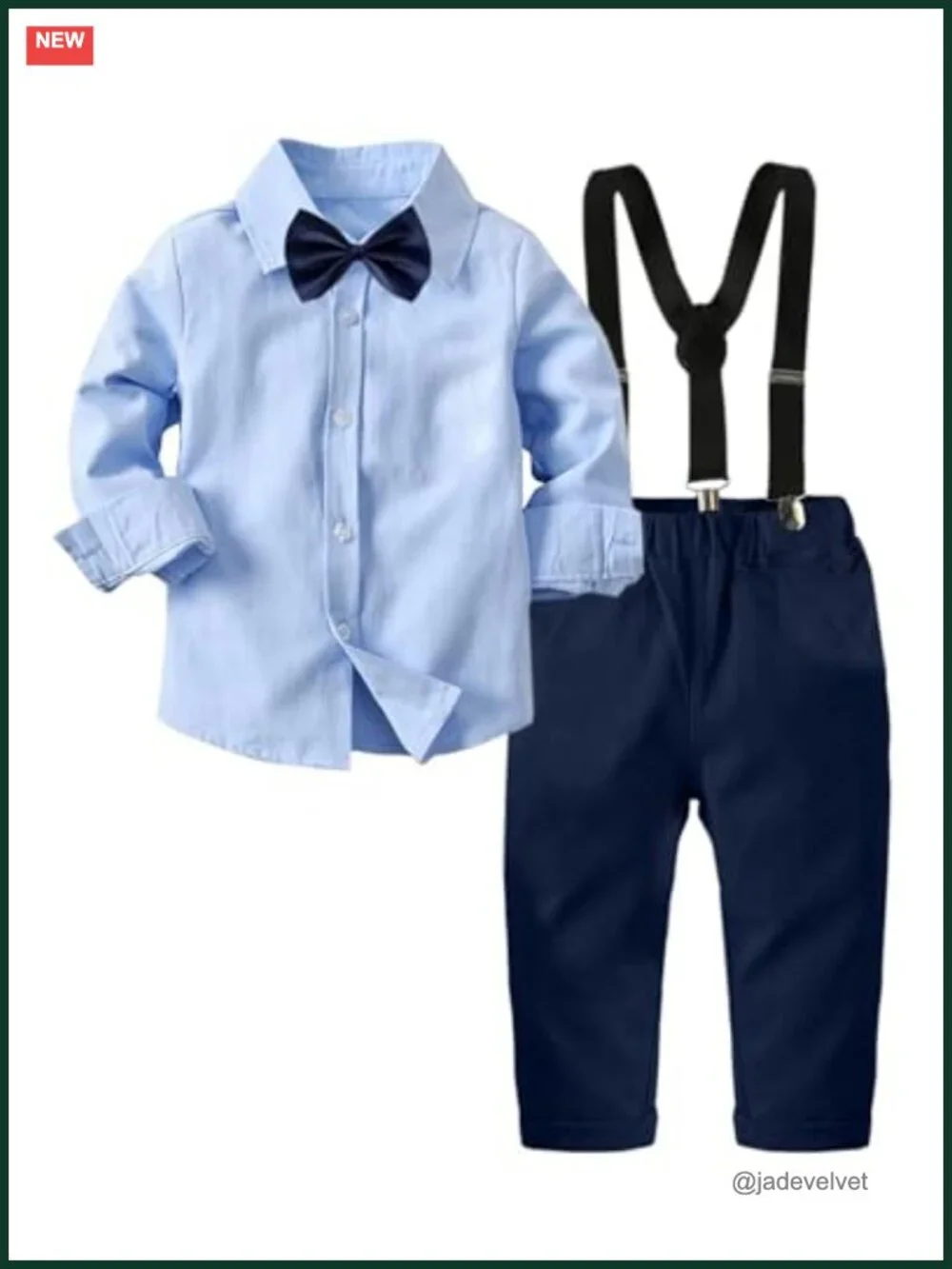 Toddler Boy Suit with Vest, Bowtie & Pants for Wedding Formal Wear